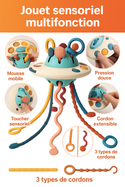 Jouets sensoriels Montessori pour tout-petits de 6 à 18 mois,